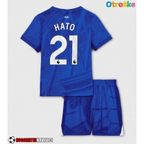 Otroške Nogometnih dresov Chelsea Jorrel Hato #21 Domači 2025-26 Kratki rokavi (+ hlače)